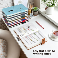 Coffret Cadeau Carnet en Cuir PU Marron Rigide avec Boucle pour Stylo et Fermeture à Pression, Boîte Cadeau de Papeterie avec Stylo pour Hommes d'Affaires
