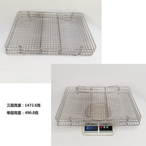 304 Stainless Steel Baking Rack 42x30x8cm Foldable Oven Safe Dishwasher Safe For Cake Cookie Drying - Product Image 2