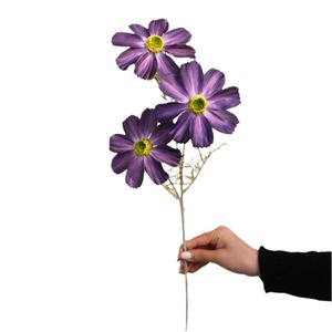 Fleur artificielle Cosmos Secret Garden, branche unique, en soie plastique, pour décoration de mariage - Product Image 1