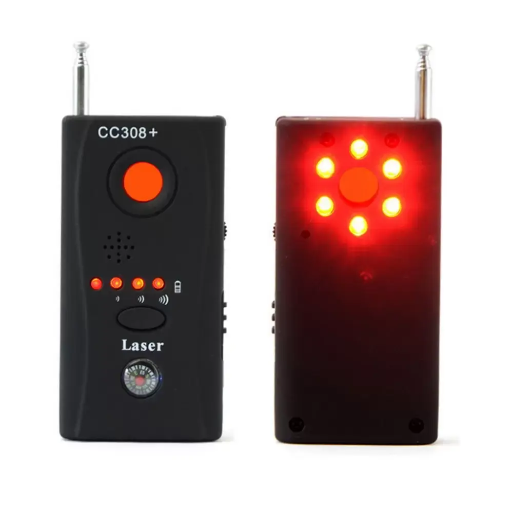 CC308 + détecteur de bogue de Signal RF Anti-espion détecteur de lentille Laser de caméra GSM