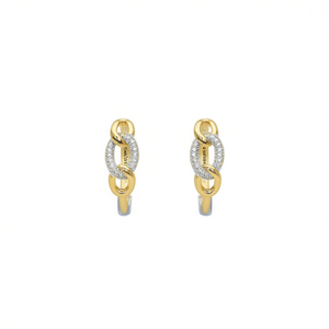 Pendientes de Aro Paul 1971 en Oro Blanco con Incrustaciones de Diamantes, Joyería Fina de Lujo para Mujer, Diseño Geométrico - Product Image 1