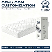Matelas orthopédique classique le plus vendu en tissu tricoté à ressorts Bonnell, emballé en boîte et roulé pour chambre à coucher – Offre spéciale à prix abordable