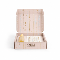 Caja de Cartón Corrugado Reciclable con Impresión Personalizada, Laminado Mate, Diseño de Dibujos Animados, para Empaque de Cosméticos, Sets de Cuidado de Manos y Belleza