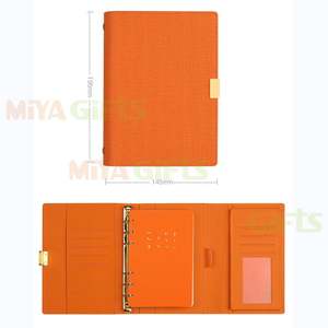 Customizable Organizer Clutch PU Portfolio Notepad Holder for Lady and <strong>Men</strong> Soft With Card Slots Document Pocket Factory - Product Image 3