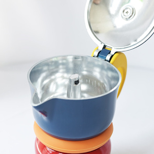 Caffettiera <span class=keywords><strong>Moka</strong></span> Retrò Italiana in Alluminio Argentato di Alta Qualità, Portatile per Cucina e Uso Commerciale - Product Image 3