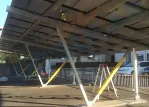 Structure d'installation de parking solaire Structure de carport de voiture solaire Support de montage solaire
