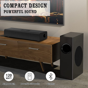 Altavoz Subwoofer Echo S22 de 80W, Barra de Sonido Inalámbrica de Alta Potencia para Juegos, Computadora de Escritorio, Cine en Casa, Karaoke, Audio, Fibra Óptica, Disco U - Product Image 3