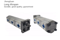 Usine de pompes à engrenages Zhengquan CBN-F310/310/310 en stock pompe de transfert d'huile hydraulique haute pression à cannelure/arbre plat/court