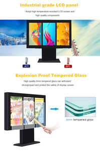 Écran LCD d'extérieur 4000Nits Digital Drive Thru Menu Signage Debout Étanche Quick Pickup Commande pour chaînes de restauration rapide - Product Image 5