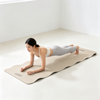Tapis de yoga en caoutchouc naturel PU épais, tapis d'exercice Pilates, équipement de fitness confortable pour la maison et la salle de sport