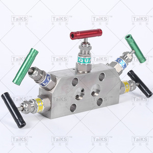 Instrumento de Medición de Presión con Transmisor de Acero Inoxidable de Cinco Válvulas, Tipo Brida Coplanar, con Fijación Roscada Interna - Product Image 4
