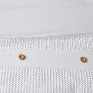 Juego de edredón de tejido de gofres de algodón de tamaño King DB, 3 piezas, liso, estampado a rayas, hogar, boda, Hospital, poliéster, dormitorio de PVC - Product Image 2