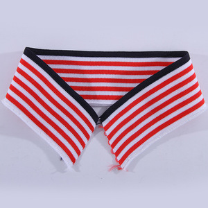 95% polyester + 5% spandex sọc gân cổ áo tay áo HEM Gân Dệt Kim quần áo vải - Product Image 3