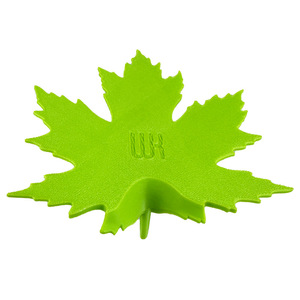 Fermaporta a forma di foglia verde stampato in 3D, 12,8 cm x 11,7 cm, in gomma, decorazione per la casa, montaggio a pavimento - Product Image 4