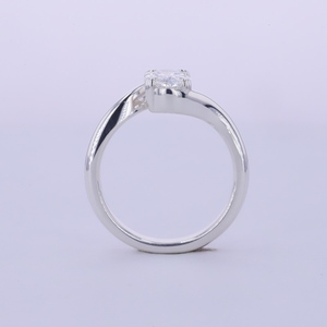 Anillo de Compromiso con Diamante de Corte Ovalado Starsgem, Plata 925, Estilo Clásico para Mujer, Anillo con Diamante de Laboratorio - Product Image 3