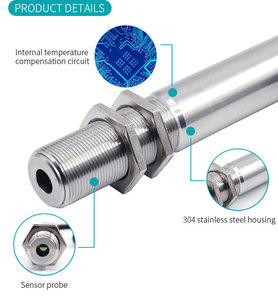 مستشعر حرارة بالأشعة تحت الحمراء بدون تلامس، مصنف IP65، تصميم معدني من الفولاذ المقاوم للصدأ، تصميم مدمج للاستخدام الصناعي، سهل الاستخدام - Product Image 4