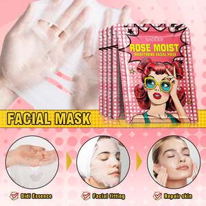 Nouveau <span class=keywords><strong>Masque</strong></span> Réparateur Profond SADOER à l'Acide Hyaluronique, <span class=keywords><strong>Masque</strong></span> Facial Hydratant au Collagène et aux Extraits de Plantes, <span class=keywords><strong>Masque</strong></span> Nettoyant en <span class=keywords><strong>Tissu</strong></span> pour le Visage - Product Image 3