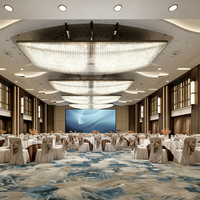 Solution de décoration clé en main pour la conception architecturale intérieure de salles de banquet d'hôtels 5 étoiles