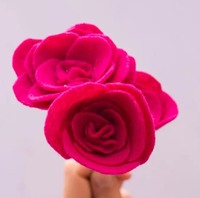Bouquet de fleurs en feutre fait main de forme personnalisée, fleurs préservées, cadeau pour la Saint-Valentin, anniversaire