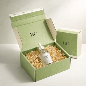 Boîte d'expédition en carton ondulé pour sérum d'essence pour soins de la peau, option B E Flute, bande de déchirure, boîte d'expédition personnalisée imprimée - Product Image 2