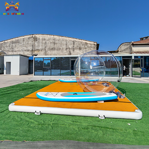 Plateforme flottante gonflable robuste pour piscine, <span class=keywords><strong>coussin</strong></span> flottant gonflable, plateforme standard flottante avec échelle - Product Image 5