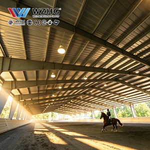 Bâtiment d'arène d'équitation en acier à grande portée avec conception structurelle personnalisée pour l'équitation professionnelle - Product Image 1