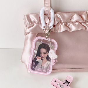 Porte-clés en plastique personnalisé Spot Original Little Wings, collection Polaroid ondulée de 3 pouces pour étudiants, collection Star Chasing, vente en gros - Product Image 3