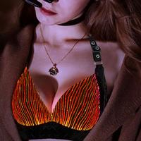 Soutien-gorge brillant pour femmes, nouveauté, lumineux, Sexy, pour boîte de nuit, DJ, danse, Costume