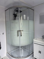 Baño Portátil Prefabricado, Baño Móvil para Exteriores, Inodoro y Ducha Modulares