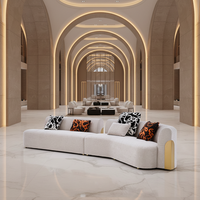 Luxuriöses Modernes Fünf-Sterne-Hotel Lobby-Sofa-Bett-Set mit Schwammfüllung für Fitness-Studio und Apartment-Wohnzimmer