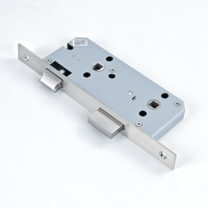 Serratura per <span class=keywords><strong>Porta</strong></span> Euro Mortise Certificata EN12209 in Acciaio Inox Ignifuga con Distanza dal Centro 45mm per Porte del Bagno - Product Image 2