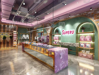Meubles de Boutique de Vêtements de Mode pour Femmes, Comptoir de Magasin, Décoration de Magasin de Vêtements en Bois, Présentoir, Design d'Intérieur