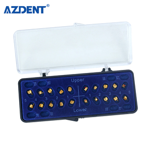 Staffe metalliche a base di maglie ortodontiche dentali placcate in oro 24K AZDENT a basso costo - Product Image 6