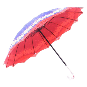 QX High Quality Business Manual 16k J Hook Double Layer Friendly Lady Fashion Advertising Gift <b>Umbrella</b> - Product Image 3