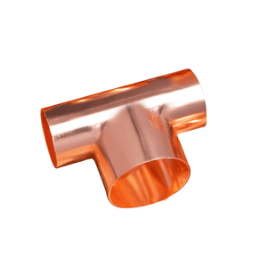 Salida DE FÁBRICA DE EE. UU., venta al por mayor, T de soldadura igual de cobre para fontanería y refrigeración, sistema de tuberías de agua y gas - Product Image 1