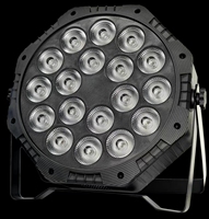 18 Projecteurs LED RGBW 4-en-1 à Grande Optique en Plastique 36/48W avec Contrôle DMX512, Idéaux pour DJ, KTV, Mariages et Éclairage Scénique