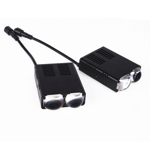 Nuevo Faro Delantero LED Mini para Automóvil Senlo T2 de 80 W y 12 V, 8000 LM, con Luces Antiniebla Dobles y Lente <span class=keywords><strong>Azul</strong></span>, Nuevo - Product Image 1