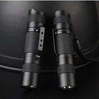 Senter Mini LED EDC Baterai AA Berperingkat IP65 Bahan Aluminium Alloy dengan 150 Lumens Lampu Pena Multi-Warna & Klip