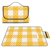 Tapis de pique-nique pliable à ultrasons, imperméable, style enveloppe, tapis de camping portable pour parc, pelouse, plage