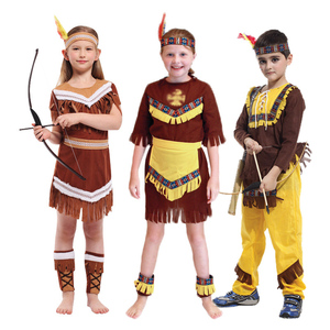 Disfraces de <span class=keywords><strong>princesa</strong></span> india para Halloween, disfraz de cazadora de <span class=keywords><strong>Pocahontas</strong></span> para niñas, fiesta de Purim, vestido elegante de Mardi Gras - Product Image 6