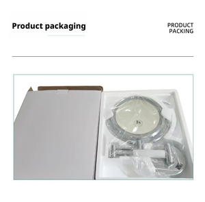 Espejo de <span class=keywords><strong>Baño</strong></span> LED de Pared con Acabado Niquelado Cepillado, Giratorio 360 Grados, Espejo de Afeitar LED de Pared con Acabado Niquelado Cepillado <span class=keywords><strong>para</strong></span> <span class=keywords><strong>Baño</strong></span> - Product Image 5