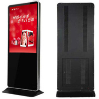 Support de sol 4K UHD 65 pouces LED LCD Affichage vidéo Digital Totem Poster Monitor