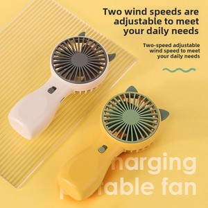 Usine directe Mini USB Rechargeable lumière LED ventilateur de refroidissement par Air Portable taille de poche pliable en plastique personnalisé chaud ménage - Product Image 3