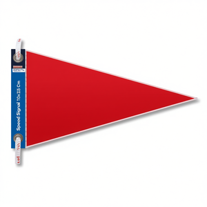 ธงสัญญาณความเร็ว 60x75 ซม. สีแดง ควบคุมการจราจร - Product Image 2