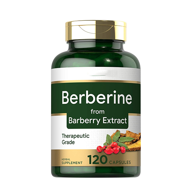Amazon hot sell Berberine Capsules 120 Count Blood Sugar Support Berberine HCI Supplement from Barberry Extract