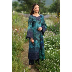 Ensemble de costumes Shalwar Kameez traditionnels indiens et pakistanais de qualité supérieure pour femmes, coupe régulière, longueur au sol, pour fêtes et mariages - Product Image 1