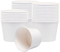 Livraison rapide biodégradable écologique Pla papier bol poulet frit tasse jetable 32oz crème glacée salade Kraft papier seau