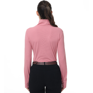 <span class=keywords><strong>Maglia</strong></span> da Equitazione a Maniche Lunghe per <span class=keywords><strong>Donna</strong></span>, in Nylon Spandex Altamente Elastico, con Scollo a V e Traspirante - Product Image 4