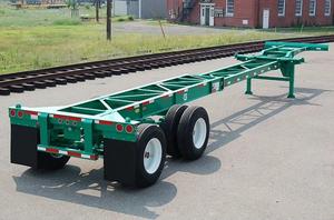 CIMC 40ft 20ft Tri-Axle Container Skeleton Semi <b>Trailer</b> - Product Image 6
