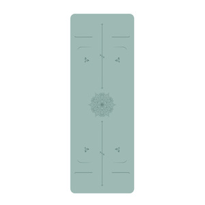 Tapis de studio professionnel écologique en caoutchouc naturel PU de 5 mm d'épaisseur, antidérapant, extra large (68 cm), avec lignes de calibration pour le yoga - Product Image 5